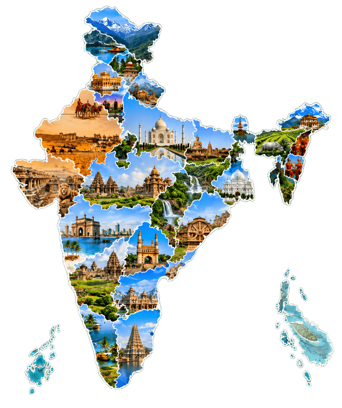 India map showing SDS Bharat Infratech project locations